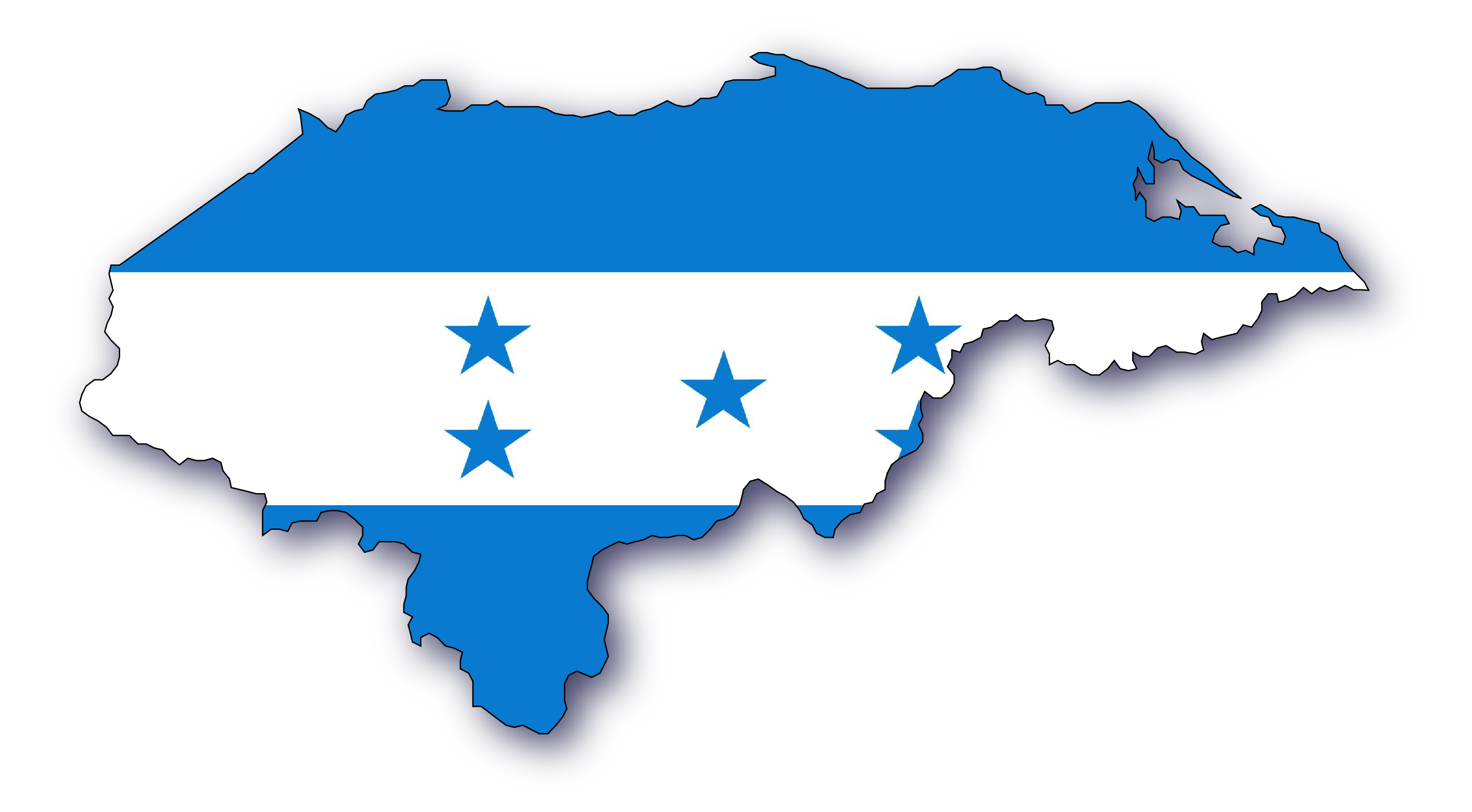 Honduras Mapa Bandera Y Escudo Nacional Continentes Paises Mapa Png Images